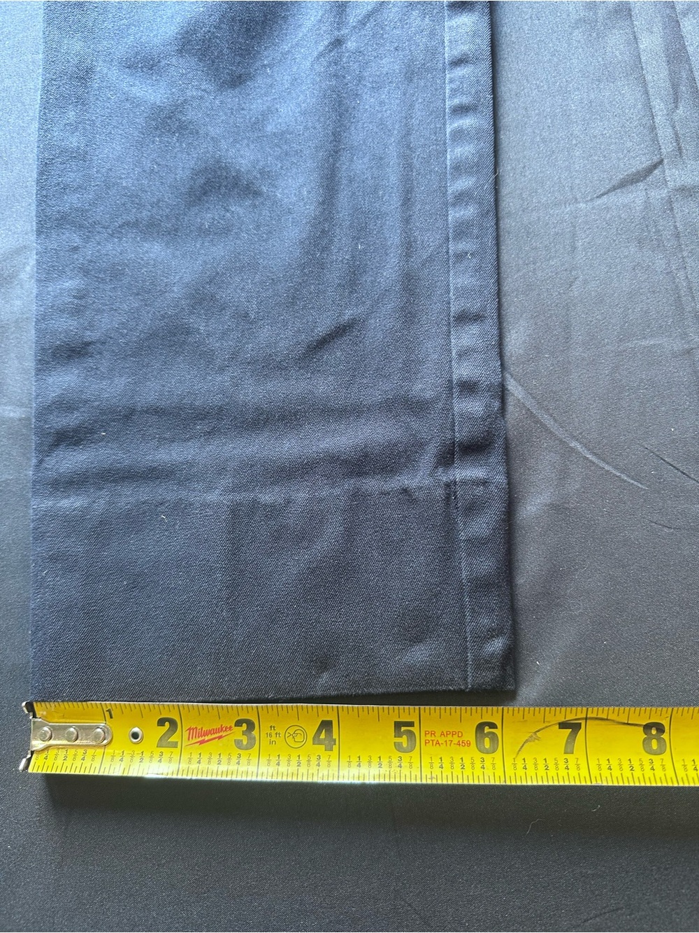 LOFT Navy Chinos with Decorative Side Buttons - Picture 4 of 9